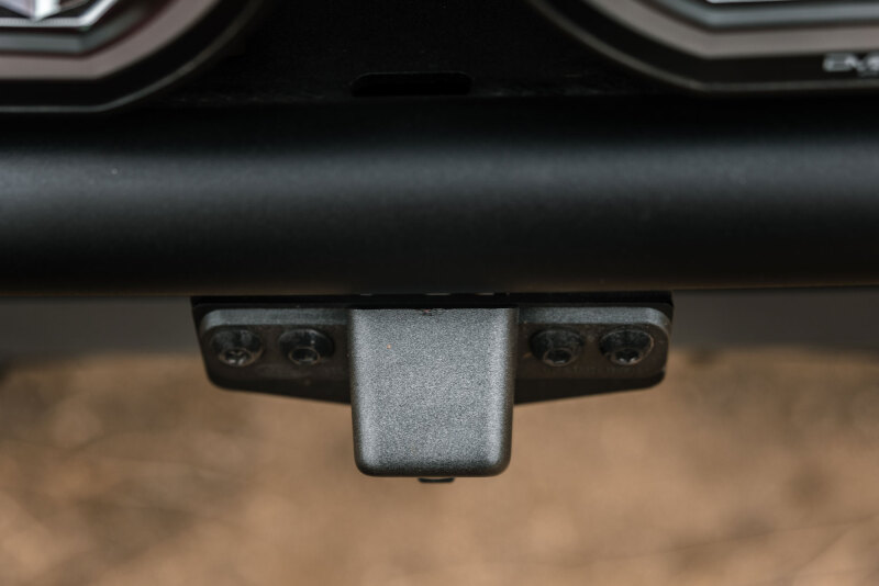 Ford Bronco Camera Relocation Bracket - Front - DV8 Offroad - Micro-Texture Black Powder Coated - `21-`26